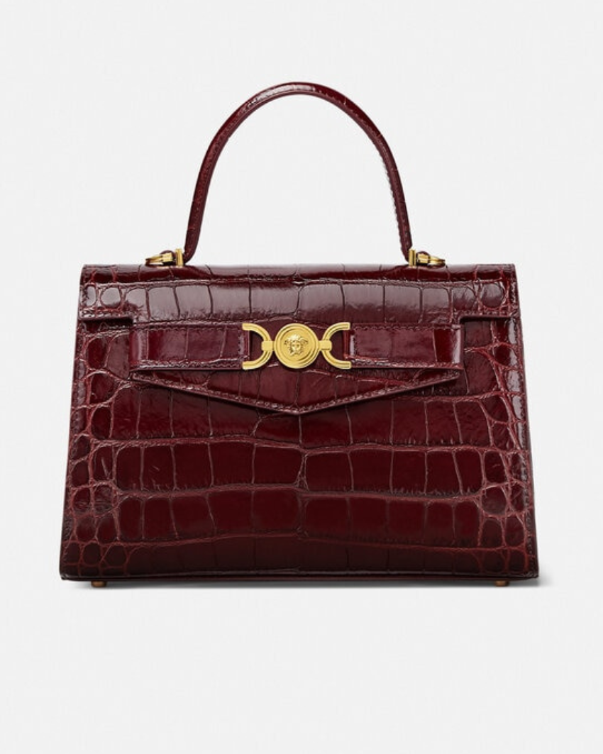 Barocco La Medusa Small Tote Bag - Burgundy