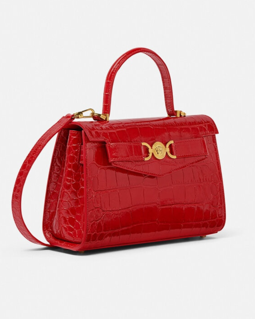 Barocco La Medusa Small Tote Bag - Red