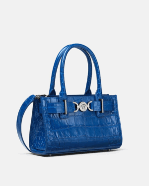Croc-Effect Medusa '95 Small Tote Bag