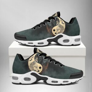 Wolf Black & White Tattoo AM Shoes - Trending Shoes