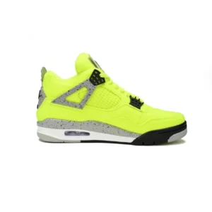 Air Jordan 4 x Pkgod Tagz Plush Fluorescent Yellow
