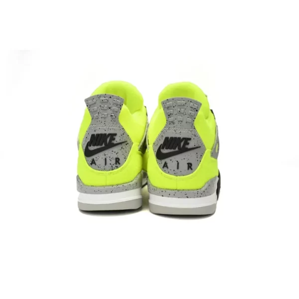 Air Jordan 4 x Pkgod Tagz Plush Fluorescent Yellow - Image 5