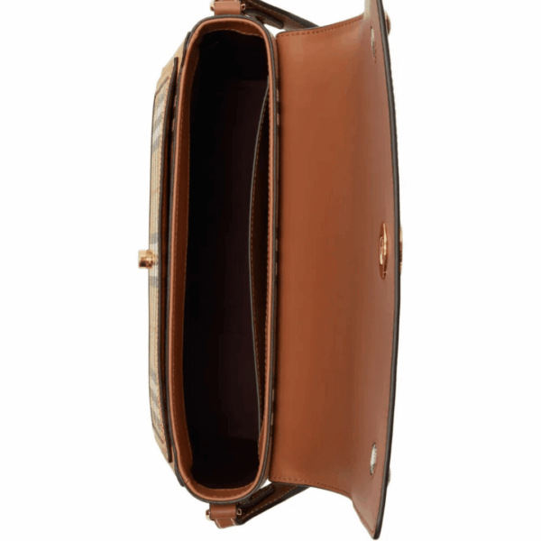 Burberry Vintage Check Canvas and Leather Shoulder Bag - Image 5