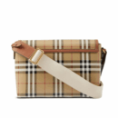 Burberry Vintage Check Canvas and Leather Shoulder Bag