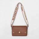 Burberry Vintage Check Canvas and Leather Shoulder Bag - Warm Brown