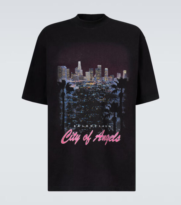 Printed cotton T-shirt City of Angels