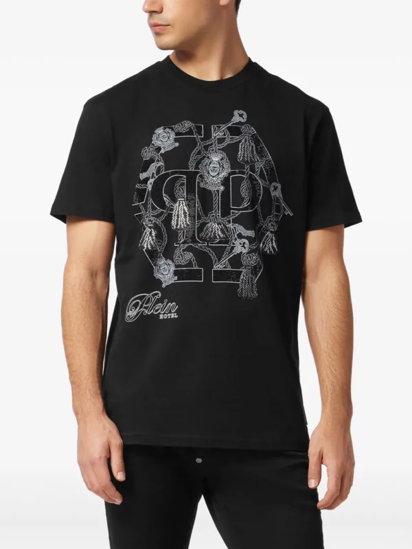 Tassel-embellished logo T-shirt - Image 2