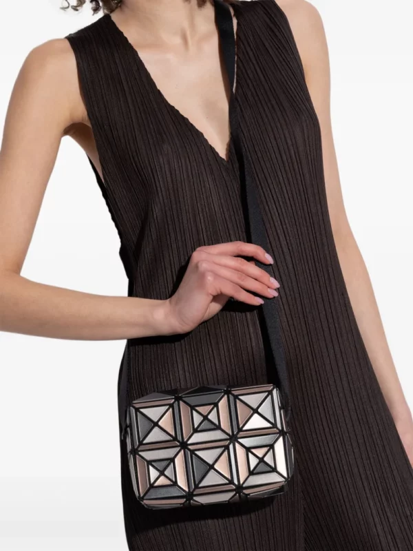 Bao Bao Issey Miyake Ensemble Silver Mix Cross-Body Bag - Image 2