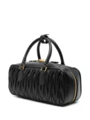 MIUMIU Arcadie Metelasse Mini Leather Bag - Black