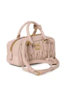 MIUMIU Arcadie Metelasse Mini Leather Bag - Pink