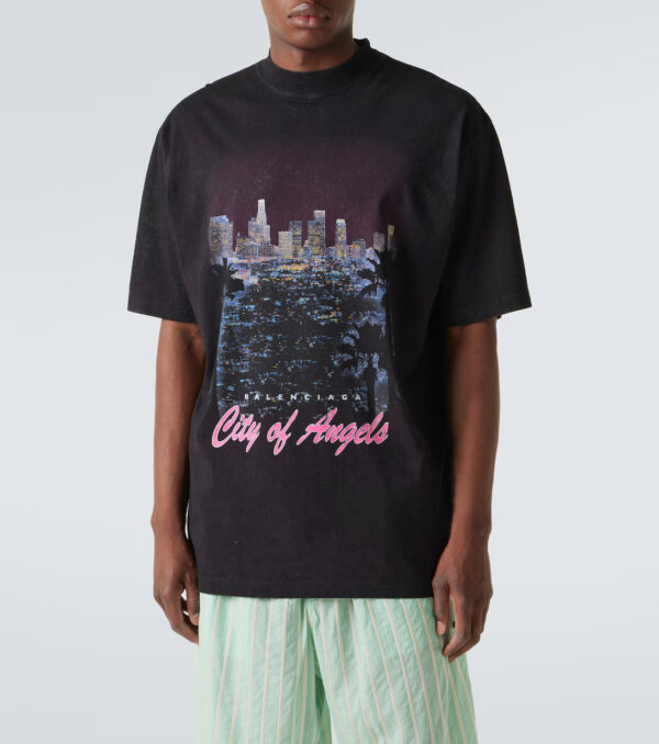 Printed cotton T-shirt City of Angels - Image 5