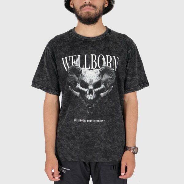 Wicked Washed T-shirt Black - Image 5