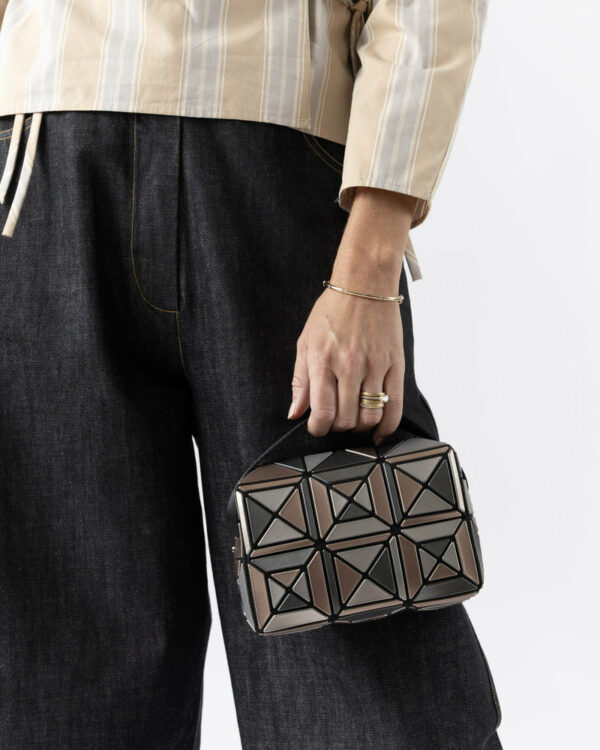 Bao Bao Issey Miyake Ensemble Silver Mix Cross-Body Bag - Image 6