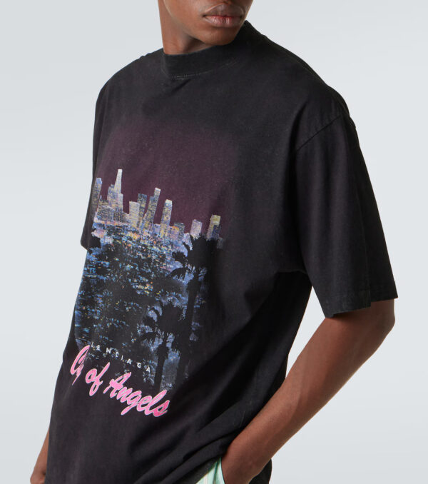 Printed cotton T-shirt City of Angels - Image 3