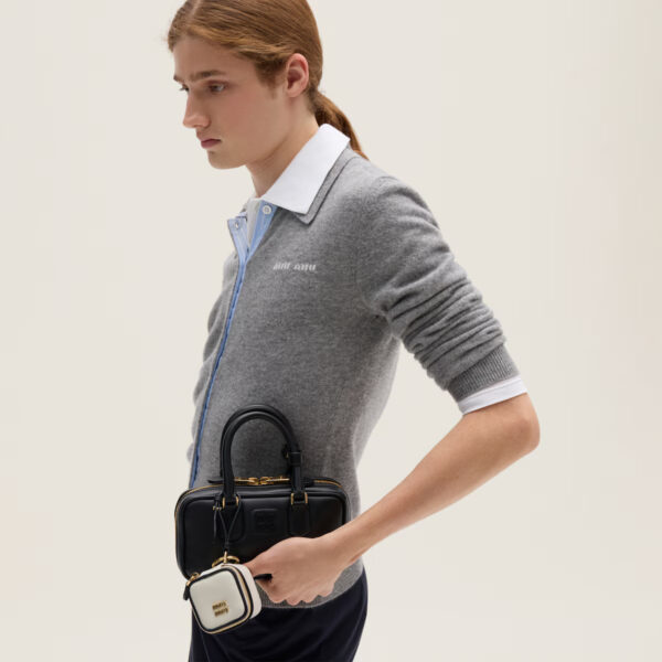 Miu Miu Arcadie Mini Bag - Black - Image 3