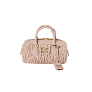 MIUMIU Arcadie Metelasse Mini Leather Bag - Pink